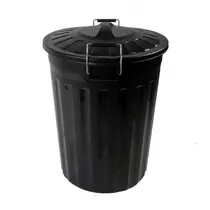 Fekete hulladékgyűjtő 80l (65x55cm)
