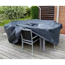 Kerti takaró téglalap alakú asztalhoz és székekhez 70x170x130 cm