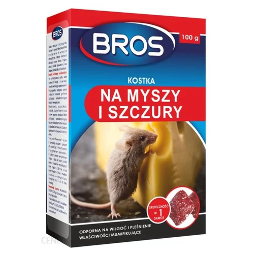 Bros Paraffinos rágcsálóirtó kocka 100 gr