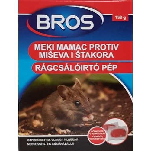 Bros rágcsálóírtó pép 150g 29ppm