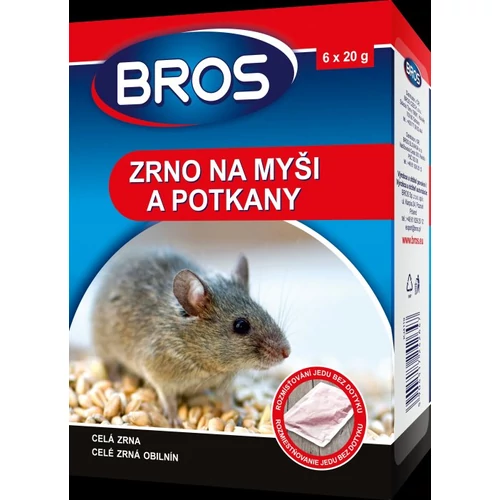 Bros rágcsálóírtó szer 120g gabonaszemes 29 ppm