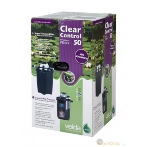 Clear Control 50 nyomás alatti szűrő 18 wattos UVC-vel, 20 m3 vízhez
