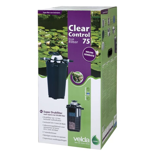 Clear Control 75 nyomás alatti szűrőszett (CC75+UV-C36W+ HS8000 pumpa) 30 m3 vízhez