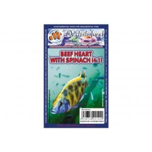 Dr. Fishfood Fagyasztott Marhaszív spenóttal Diszkoszoknak 500g