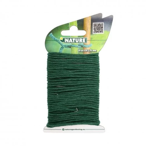 Flexibilis rögzítő, csavart, fémkeretben,átm:2,75mmx10m 55g, zöld