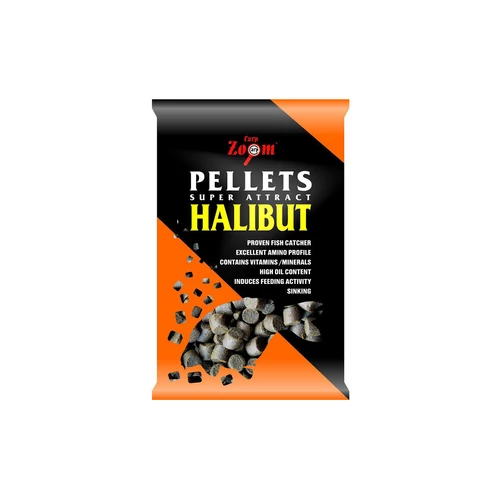 Furat nélküli halibut etetőpellet 15 mm halibut fekete 800 g