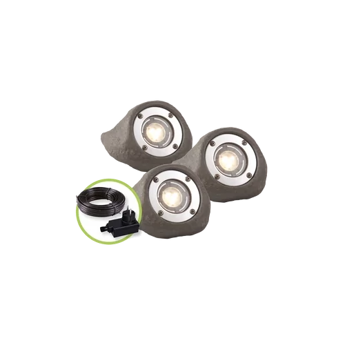 Garden Lights Lapis szett, 3 spotlámpa + trafó + vezeték IP68