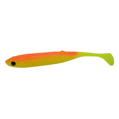 Longtail Killer gumihal halas aromával 10 cm narancs-sárga 5 db