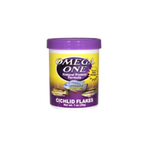Omega One Cichlid Flakes 62 gramm - Akváriumi haleledel