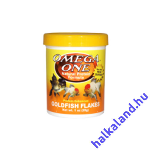 Omega One Goldfish Flakes 28gramm - haleledel