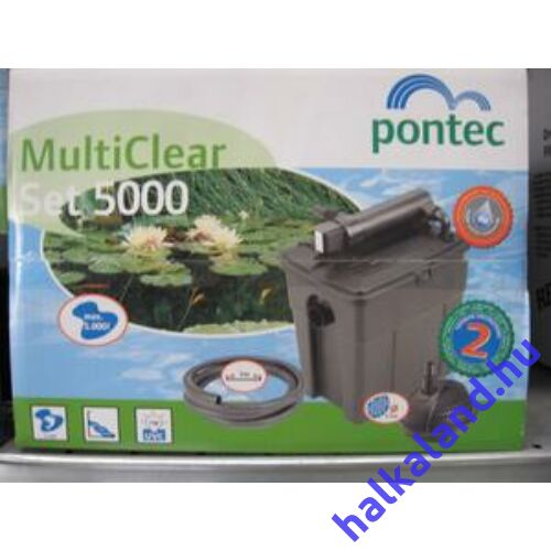 Pontec MultiClear Set 5000 többkamrás átfolyó szűrőkészlet UVC-vel