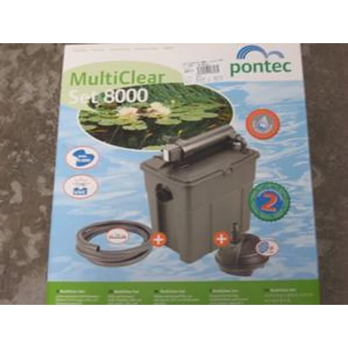 Pontec MultiClear Set 8000 többkamrás átfolyó szűrőkészlet UVC-vel