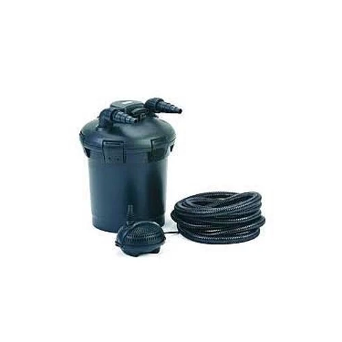 Pontec PondoPress 10.000 .-2000lh Qmax-UVC 9W. nyomásszűrő szett UVC-vel szivattyúval és tömlővel