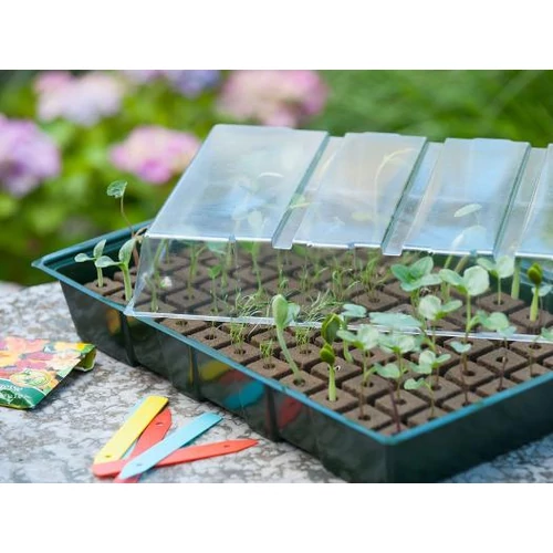 Propagátor, hydropóniás tálcával,mini, magasság11x35x23,5cm.20x20mm(7x11cella)