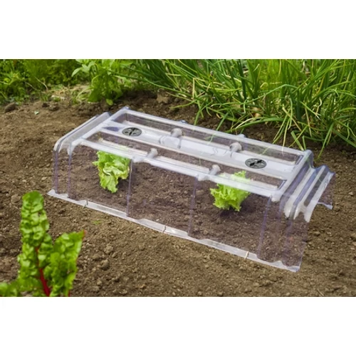 Pvc kerti alagút rögzítővel, szellőzővel 22x86x40cm