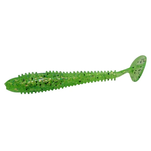 Ribbed Killer gumihal halas aromával 7 cm világoszöld 5 db