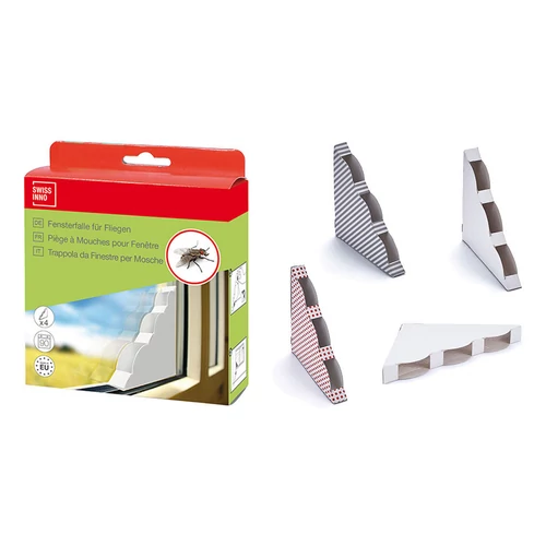 Swissino Natural Control légyfogó ablakba, színes 4db 6csomagxkarton