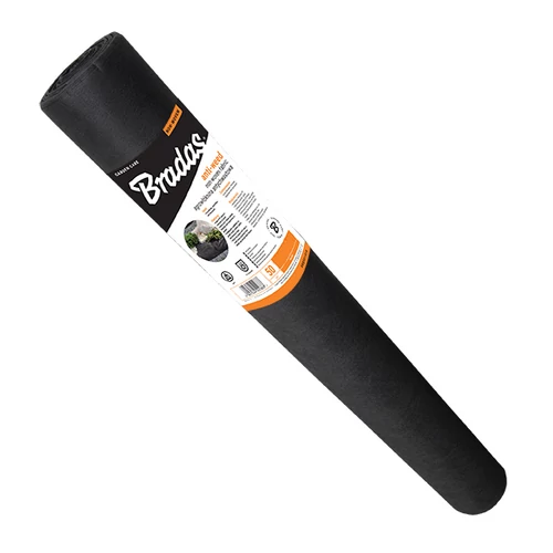 Talajtakaró fekete geotextília 110cmx100m 50g per m2 UV stab