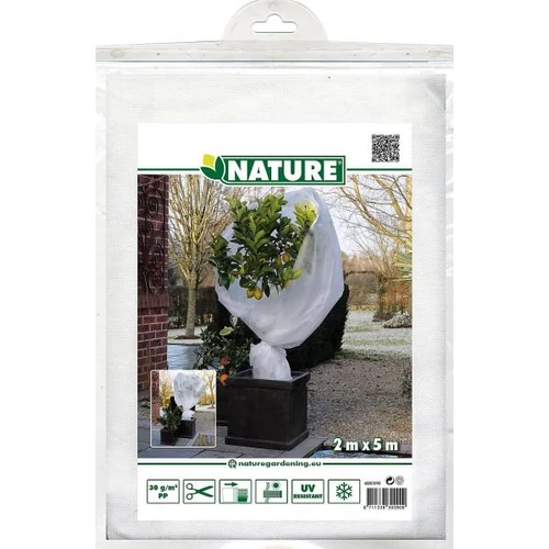 Téli fagy elleni takarófólia, fehér 2x5m,30g/m2