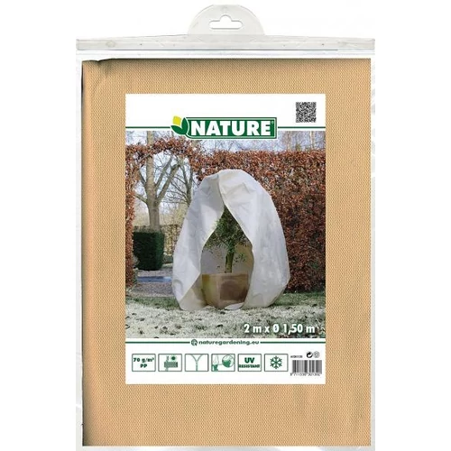Téli takaró fólia zipzárral, beige,átm.150cmx2m 70g/m2