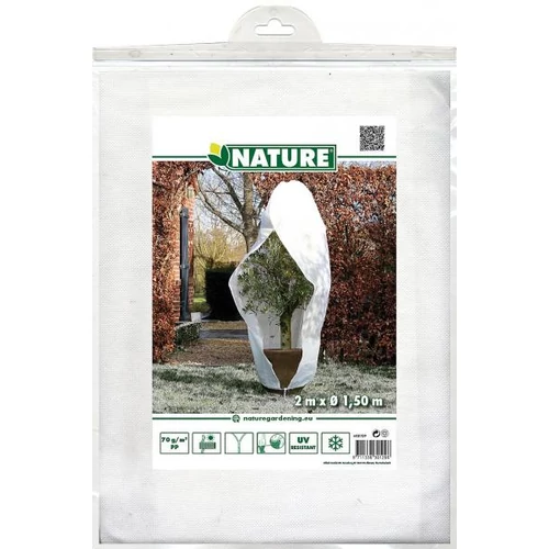 Téli takaró fólia zipzárral, fehér átm.150cmx2m 70g/m2