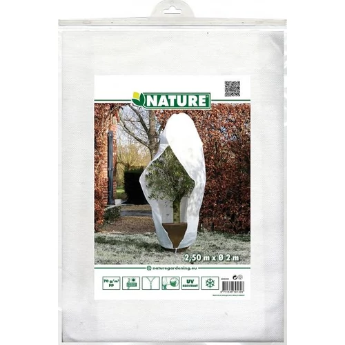 Téli takaró fólia zipzárral, fehér átm.200cmx2,5m 70g/m2