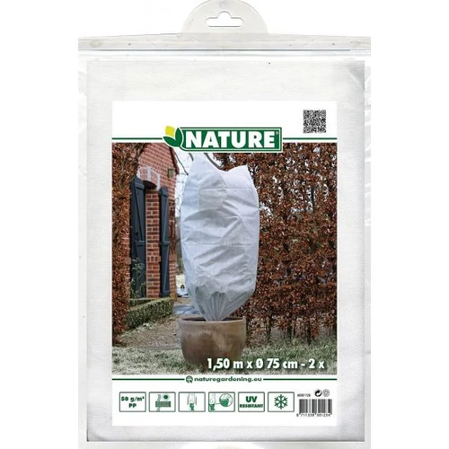 Téli takaró fólia zsinórral,fehér átm.70cmx1,5m 50g/m2 2db-os szett