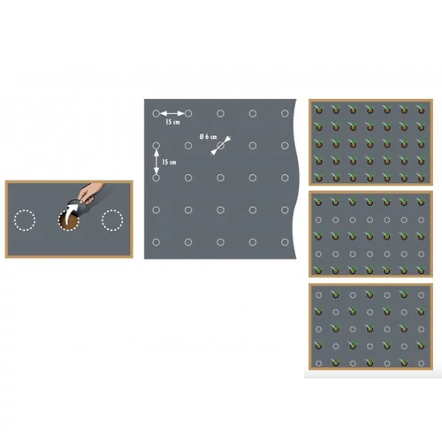 Univerzális fólia, minden növényhez,20mikron,175x60mm,0,95x5m,perforált
