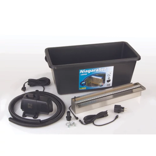 Vízeséselem Niagara  LED 60cm szett Xtra3900l/h pumpa+ Quadro I+ kiegészítők